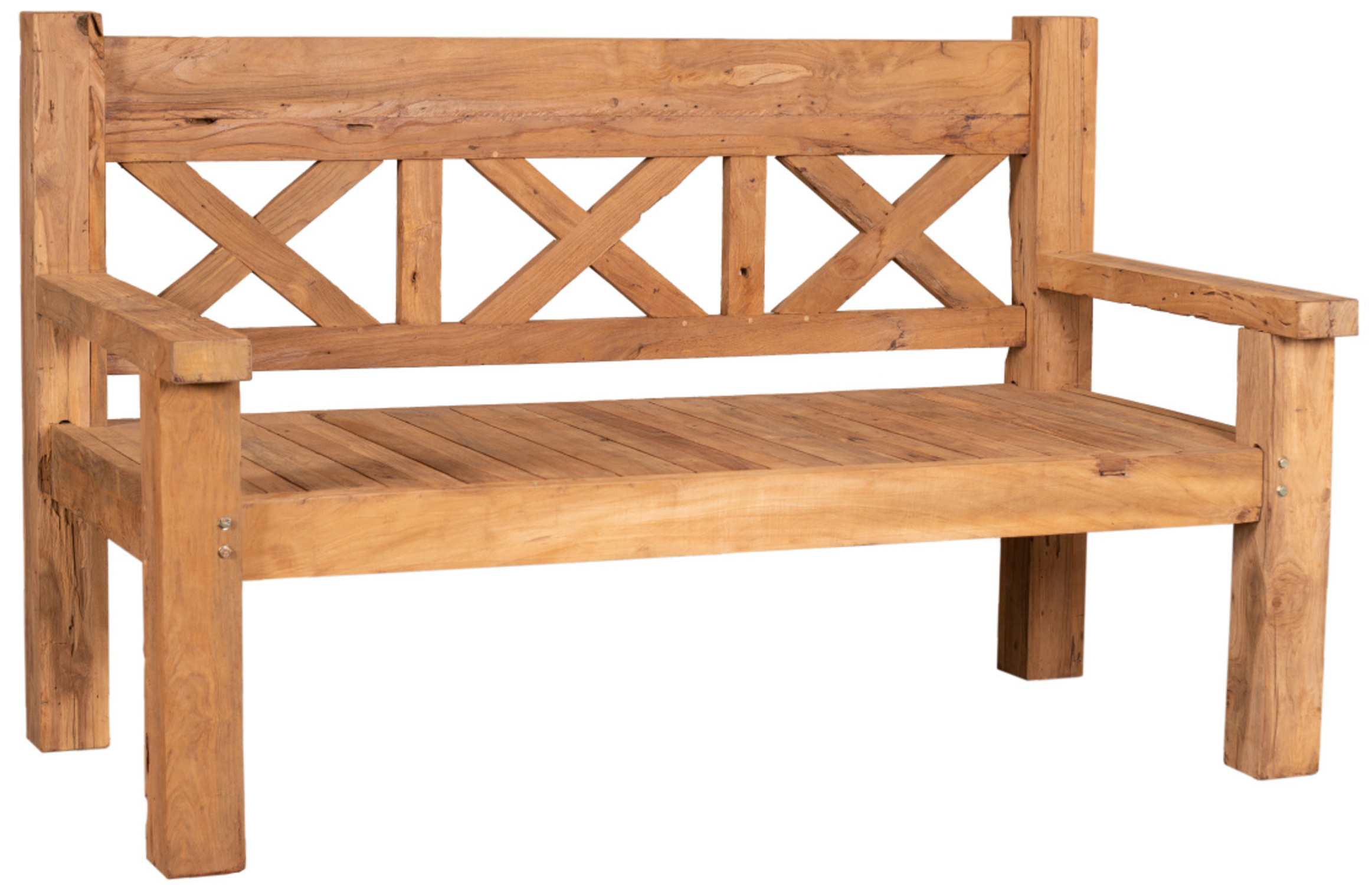 Gartenbank Rustique Teak Braun Gartenbank Rustique Teak Braun
